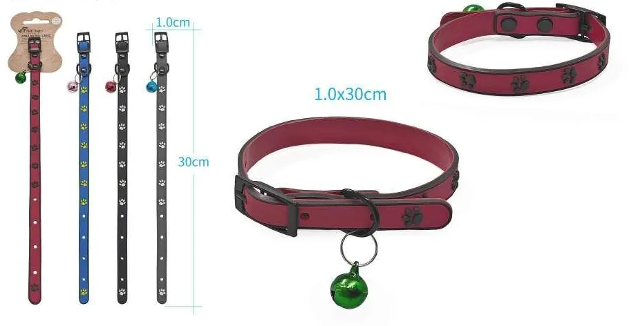 PVC Paw Print Collar