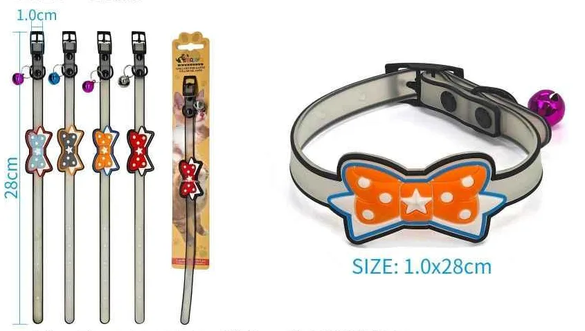 Glow-in-the-Dark Bow Tie Collar