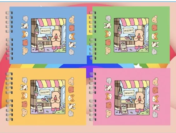 Custom Grayboard Painting Book - Bear 4 Mix