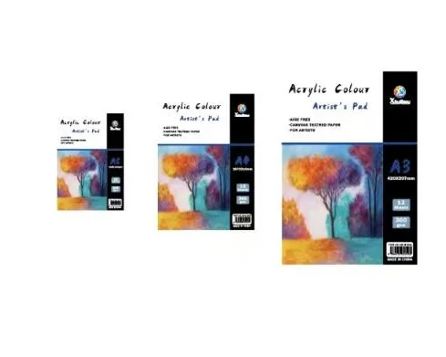 XB-B123A Acrylic Set - 300G 12 pages A3