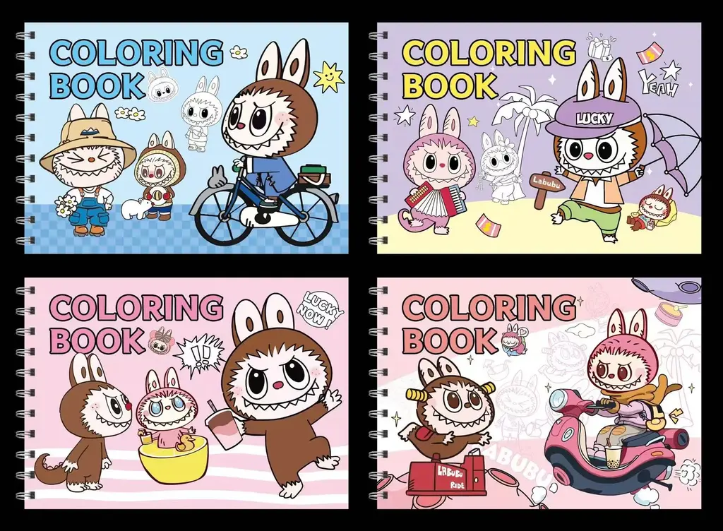 A5 Hard Cover - Coloring Book Labubu