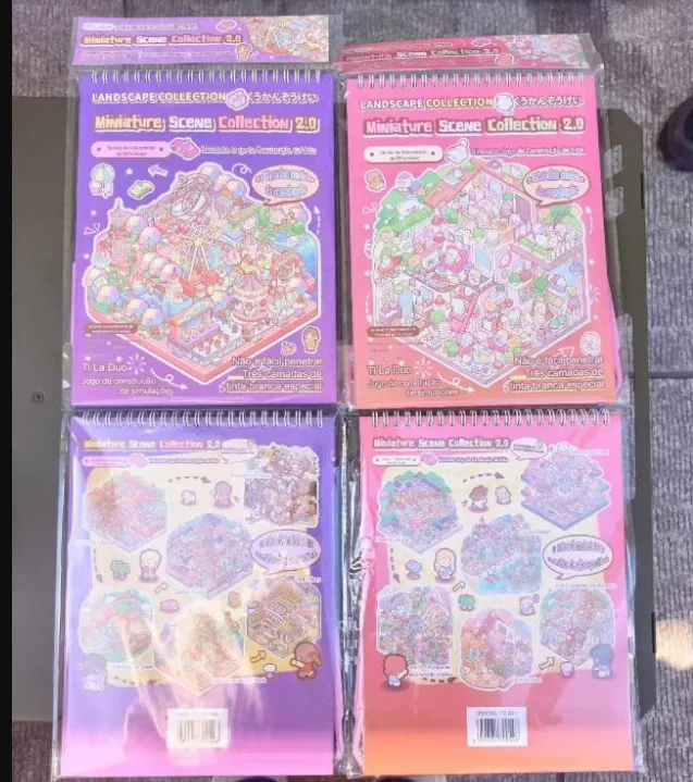 A4 - Landscape Book 8 + 8 scenes - Random combination - Hardcover cover