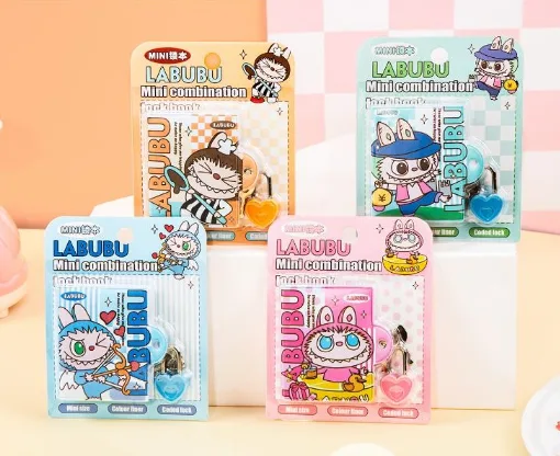 Labubu Mini Stress Relief Lock Book 60 Pages