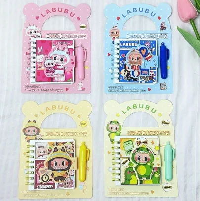 XQ-63501 Labubu Bag with Pen Small Coil Book