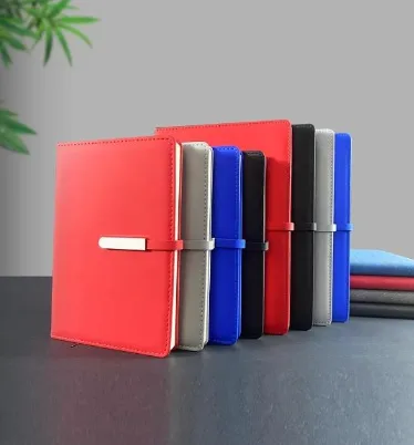 99-18 duck tongue button leather surface snap notebook B5