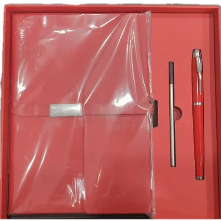 Ballpoint pen notebook set - Red