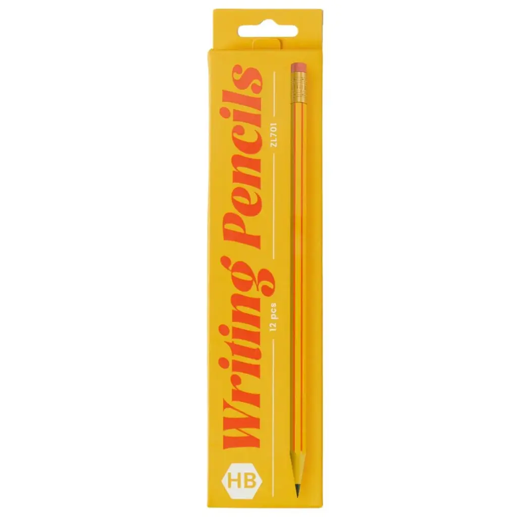 ZL701-4 - 12 HB pencils with eraser tips
