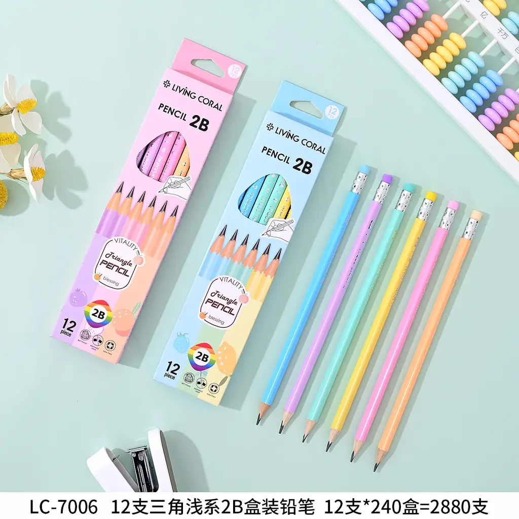 LC7008-2 Paper Box of Hole Punch Pencils 12 pieces