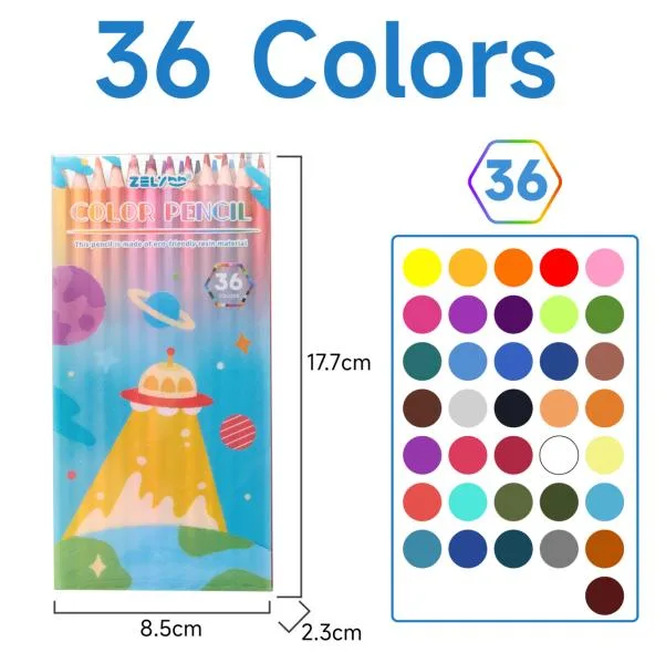 ZL104 - 36-color PET box of colored pencils