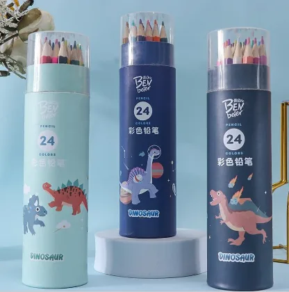 BN3667-24 Colored pencil buckets, dinosaur theme