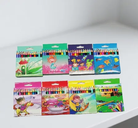 12-color plastic rod colored pencil - cartoon short