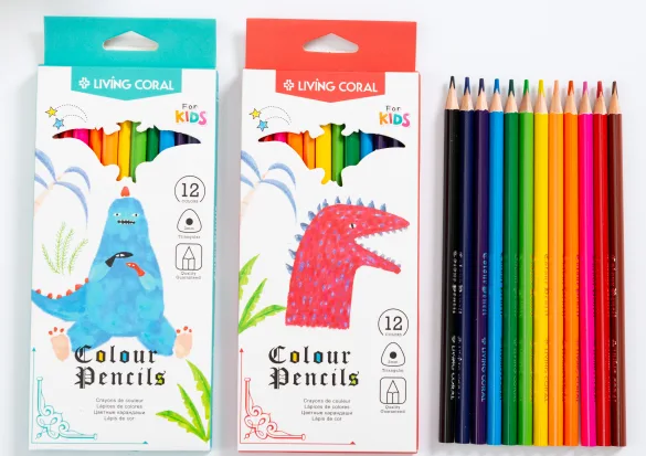 LC1920-24 Poplar wood colored pencils, 24 colors