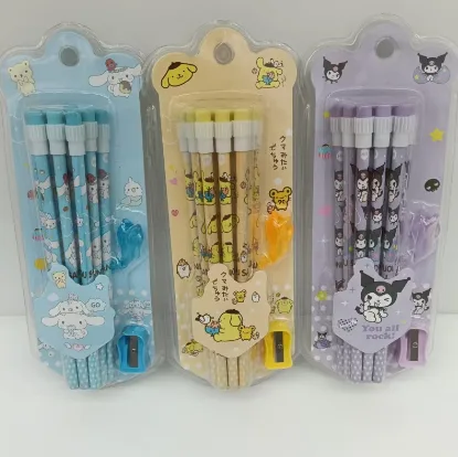 8011 Sanrio - HB Pencil with Shell Cover 12 pieces in bubble packaging