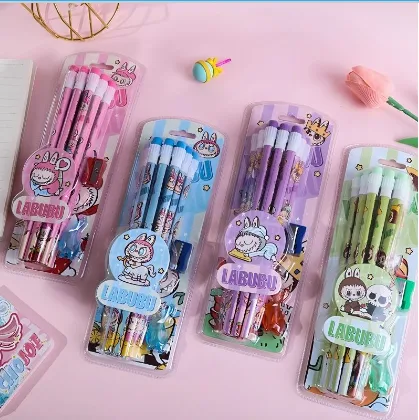 Lubub Pencil with Shell Cover 12 pieces in bubble packaging