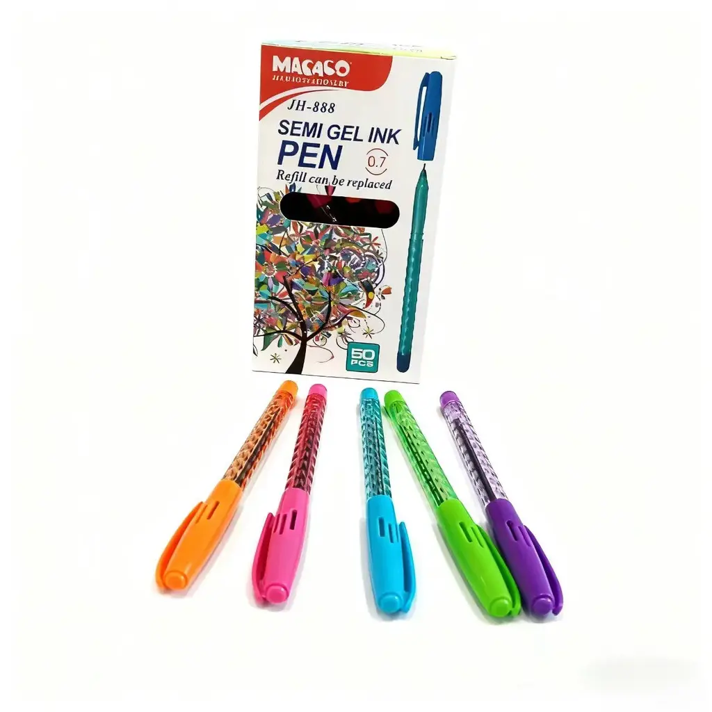 888 Transparent Diamond Pattern Boxed Oil Pen Color Box