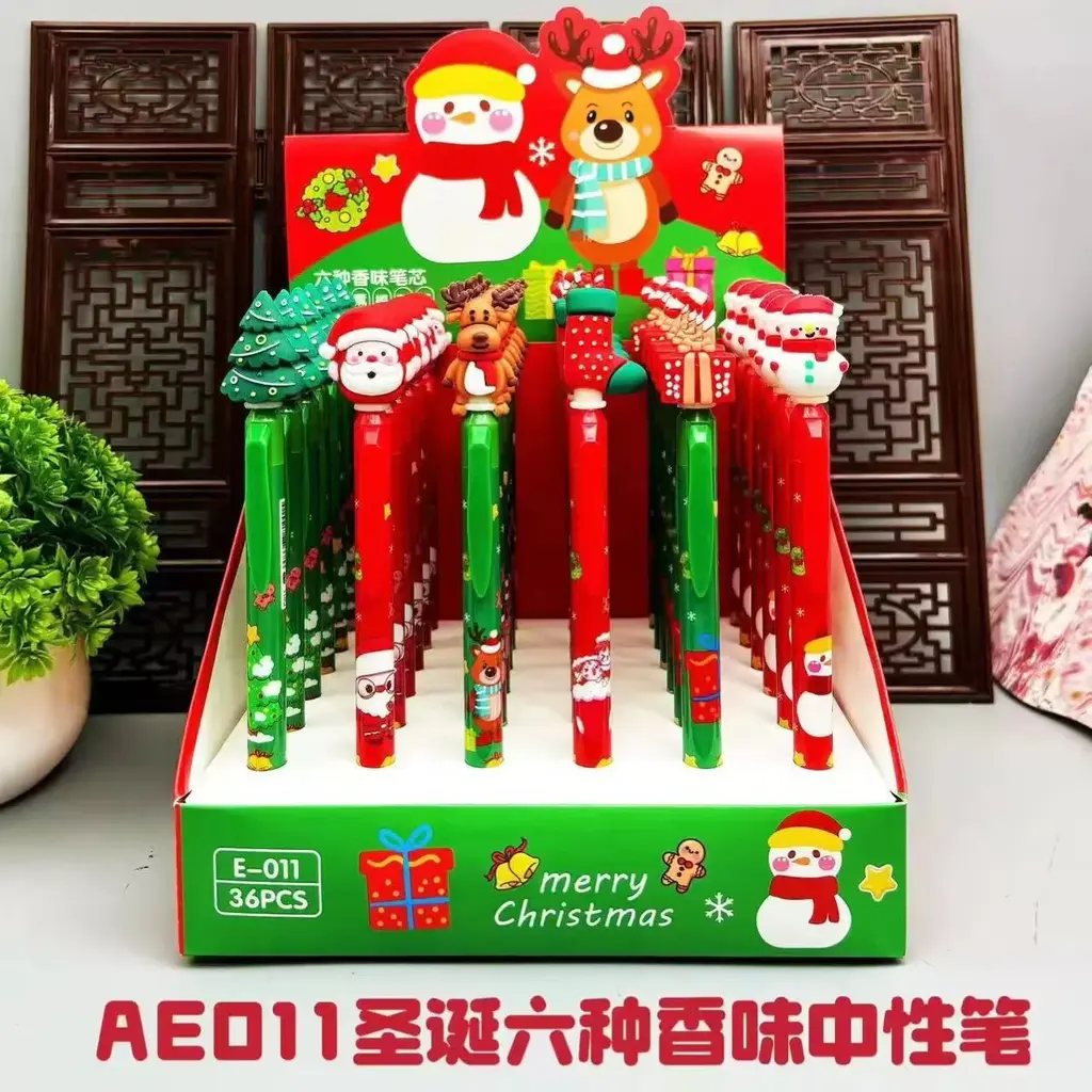 AE011 Christmas Scented Side Pressed Neutral Pen