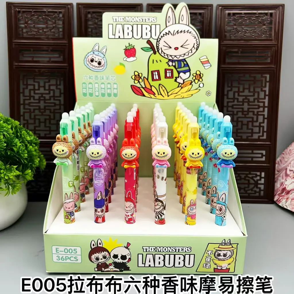 E005 Rabubu Scented Side Erasable Pen - Blue