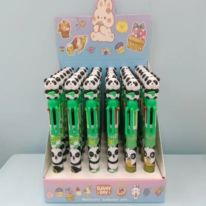 Six Color Ballpoint Pen Panda