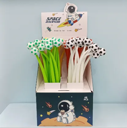 3856 Football Rattle Pen 48 Pack