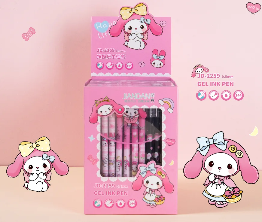 JD-2259 Little Pink Rabbit Erasable Pen