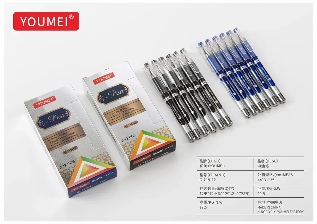 719-12# Blue Neutral Pen Boxed