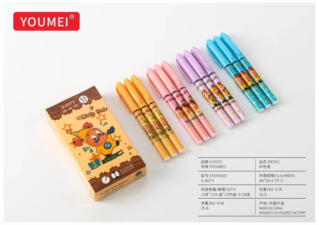 G-8073 Ballpoint Pen in Box / Flower Pattern