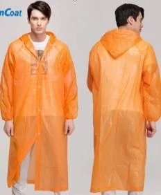 Adult PEVA Raincoat 65 x 115 cm - 1684