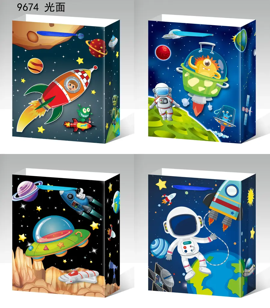 Printed Gift Bag - Medium | 26*32*10cm - Design 51