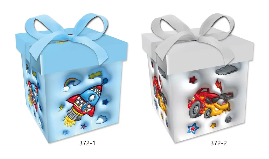 Printed Gift Box - Medium | 22*22*22CM | 372