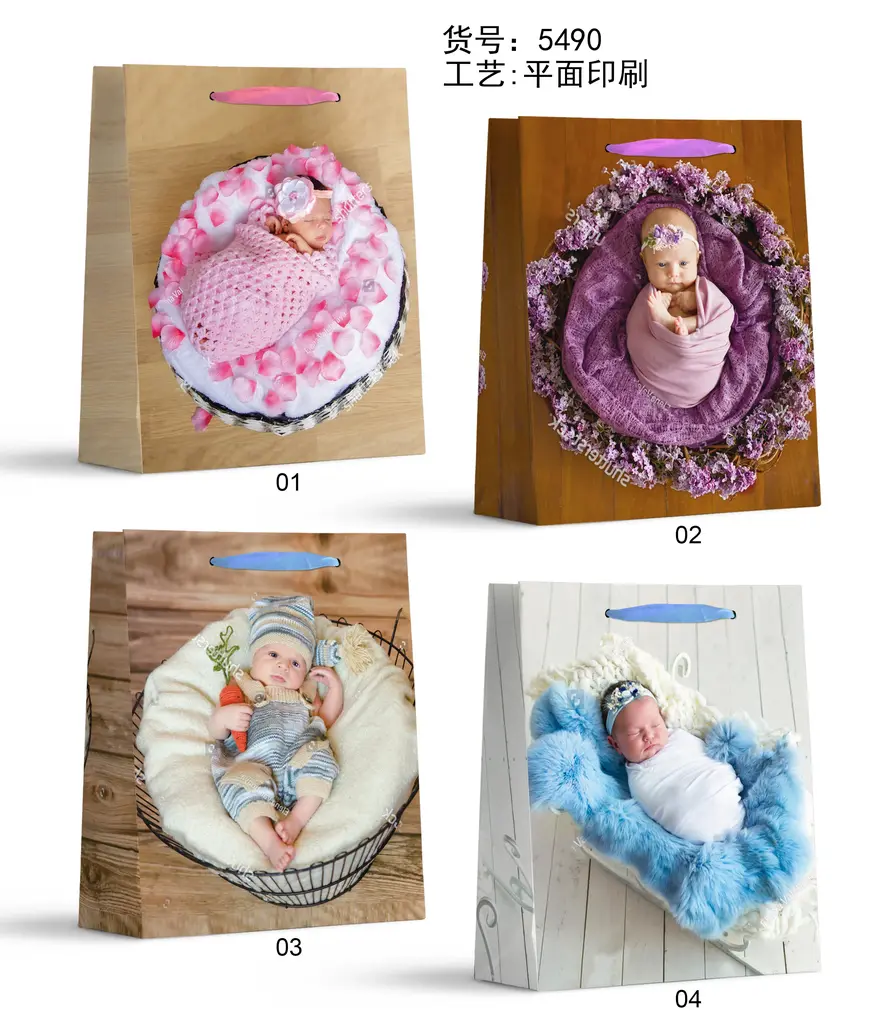 Printed Gift Bag - Small | 18*24*8.5cm - Design 27