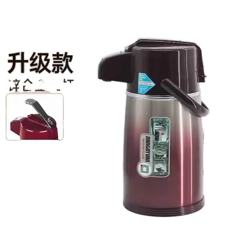 Steel-Body Glass-Lined Vacuum Jug 3.0L - JLS-1122-3.0L - 50# Ruby Red