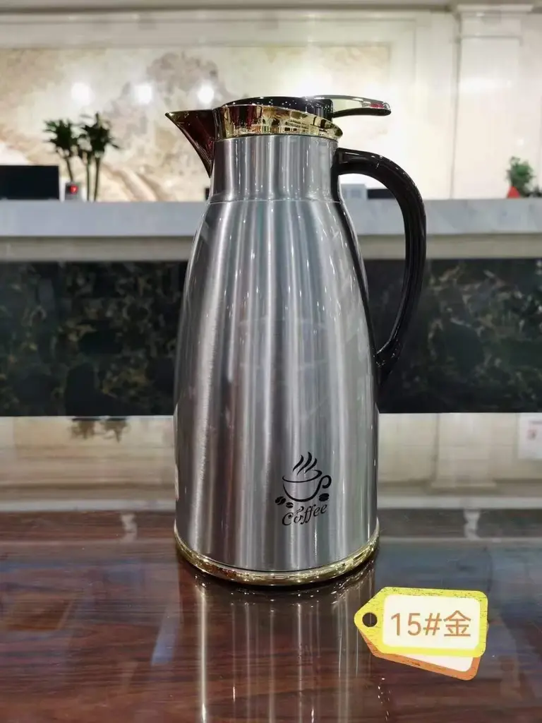 Steel-Body Glass-Lined Vacuum Jug 1.6L - JLS-3472A-1.6L - 15# Gold