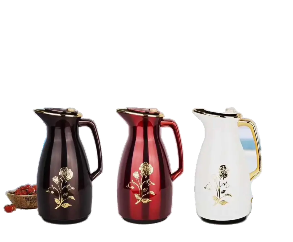 Steel-Body Glass-Lined Vacuum Jug 1.6L - JLS-6142-1.6L - 78# Red