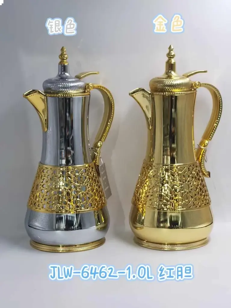 Steel-Body Glass-Lined Vacuum Jug 1.0L - JLW-6372-1.0L - Bright Red