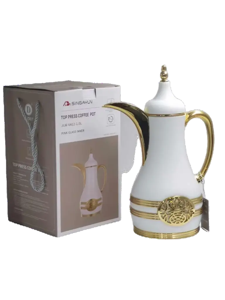 Steel-Body Glass-Lined Vacuum Jug 1.0L - JLW-6412-1.0L - Bright Red