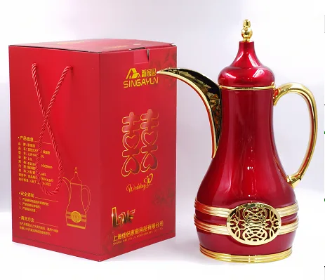 Steel-Body Glass-Lined Vacuum Jug 1.0L - JLW-6412-1.0L - White