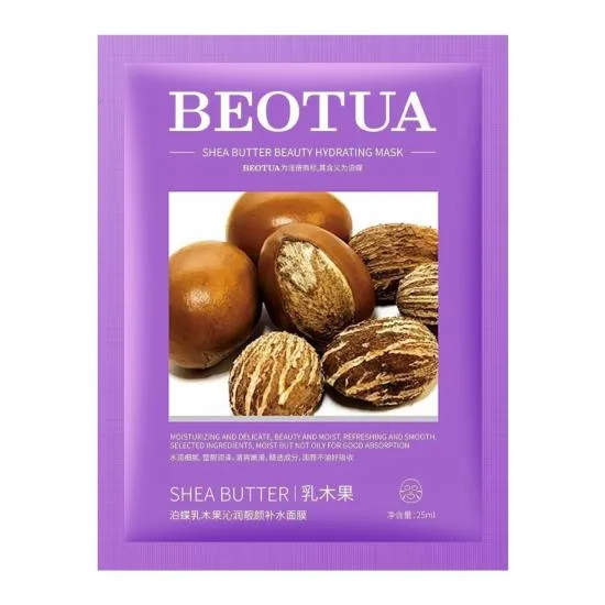 Bote “Shea Butter Refreshing&Moisturizing facial mask (New) Tablets“ 25ml