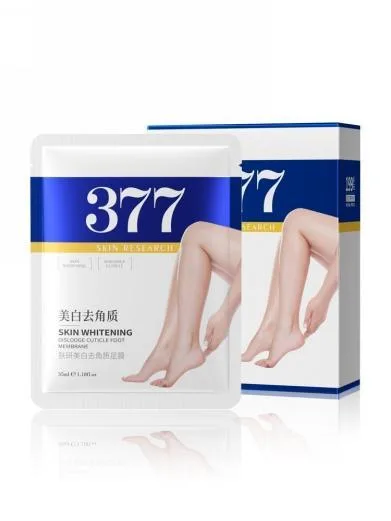 Skin Research Whitening and Exfoliating Foot Mask (Yellow Blue) - Pack 35ml/pair