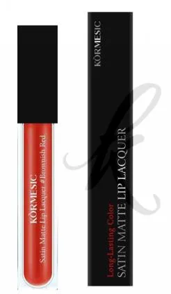 KORMESIC satin matte lip gloss # 724 brown red UK 2.2g