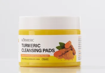 KORMESIC Turmeric Exfoliating and Cleaning Cotton Tablets UKGB 100ml/50 tablets