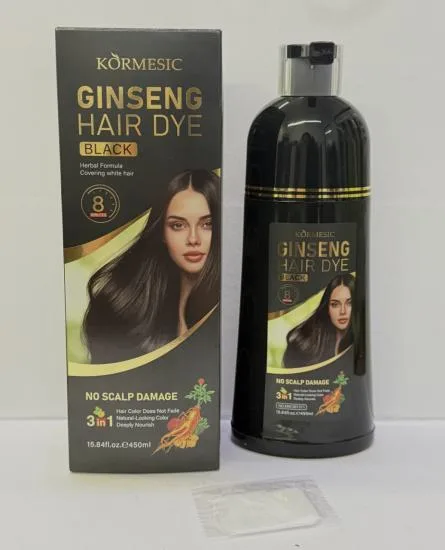 KORMESIC Ginseng Black Hair Dye (Ginseng Hair Dye UKGB) 450ml