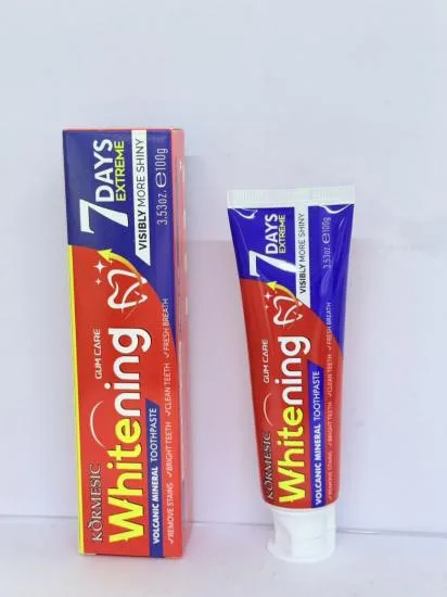 KORMESIC Volcanic Mineral Whitening Toothpaste (High-Efficiency Whitening UKGB) 100g