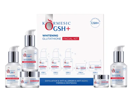 KORMESIC Whitening Glutathione Facial Set 75g+75g+75g+20g+50g