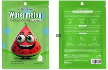 KORMESIC Watermelon Soothing Mask - Sheet (Perforated) 25ml ‘Special Offer’ (For Foreign Trade)