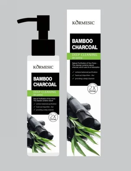 KORMESIC Bamboo Charcoal Facial Cleanser (for foreign trade) 150g