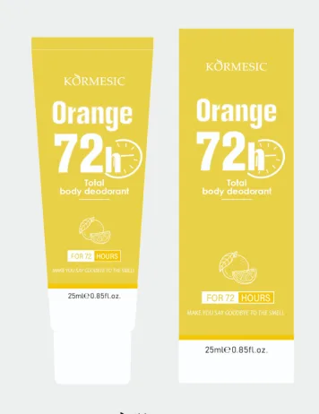 KORMESIC Orange 72 Hours Deodorant (for foreign trade) 80g