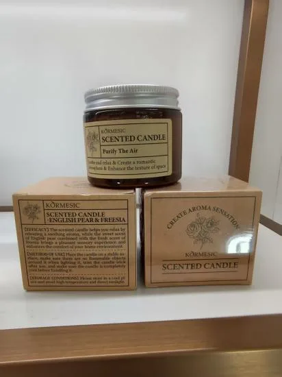 KORMESIC Scented Candle - English Pear & Freesia (for foreign trade) 50g
