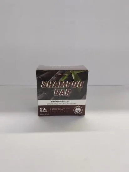 KORMESIC Bamboo Charcoal Refreshing and Oil Control Shampoo Soap 64g