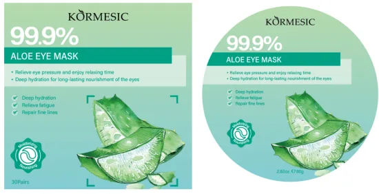 KORMESIC Aloe Vera Nourishing Eye Mask (for foreign trade) 80g(60pcs/30pairs)