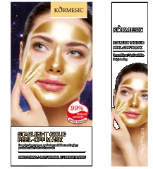 KORMESIC Starry Gold Peeling Mask - Boxed (for foreign trade) 8ml*20 strips